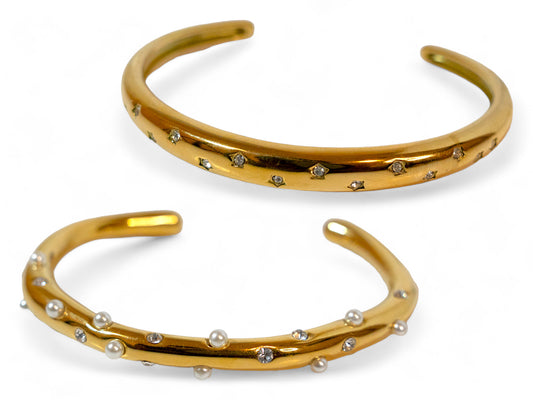 Sonia Open-Ended Bracelets Gold 18k