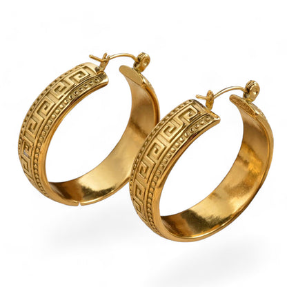 Greek Earrings  18k