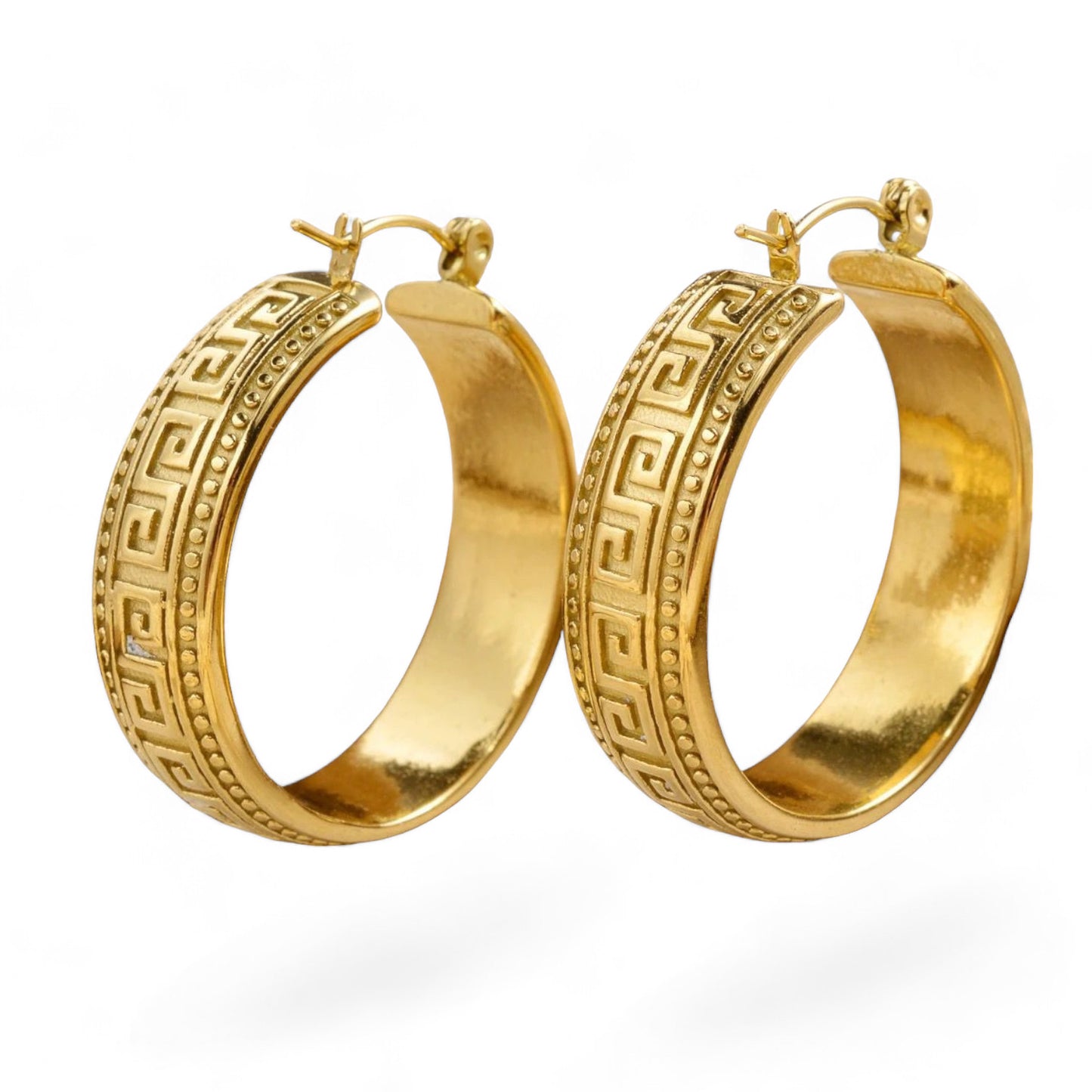 Greek Earrings  18k